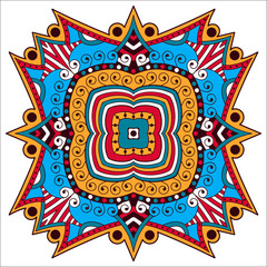 Beautiful mandala. Round ornamental pattern.