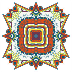 Beautiful mandala. Round ornamental pattern.