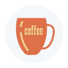 Coffee cup flat icon