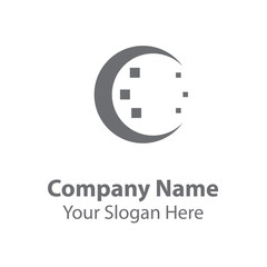 Abstract logo design, circle vector logo design