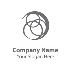 Abstract logo design, circle vector logo design