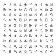 Statistics icon set