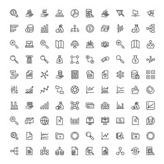 Statistics icon set