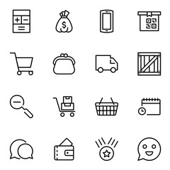 E-commerce flat icon