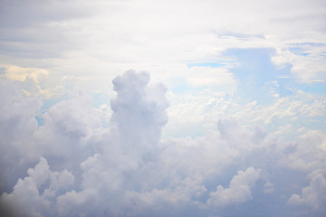 Fototapeta na wymiar cloud in the sky view from airplane
