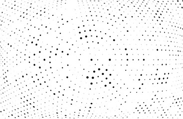 Abstract futuristic halftone pattern. Comic background. Dotted backdrop with circles, dots, small large scale.