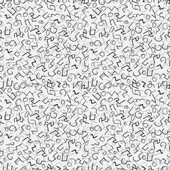 Seamless repeating pattern consisting of abstract hieroglyphs