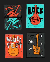 Rock music festival poster
