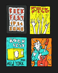 Rock music festival poster