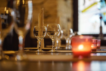 table set for meal