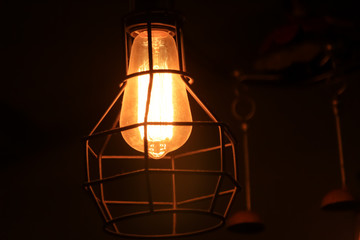 Caged Bulb Background