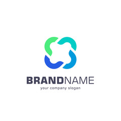 Vector logo for your business. Association, Alliance, Unity. 