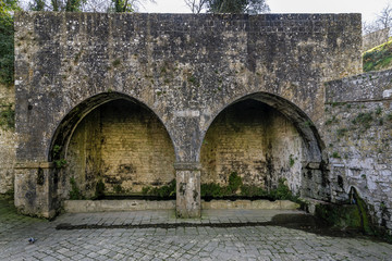 Fototapeta na wymiar Fonti di Docciola, walls of Volterra, Pisa, Tuscany, Italy