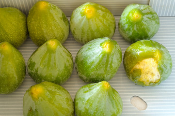 organic fresh figs from above