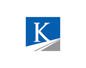k letter stripe logo