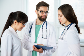Group of doctors in the clinic