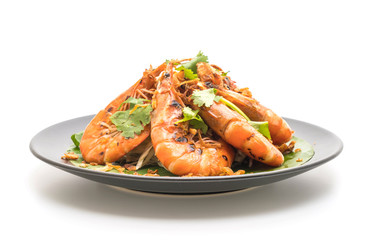 fried shrimp with garlic