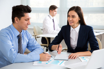 Business people working together in the office