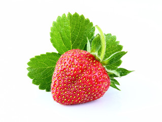 strawberry isolated white background