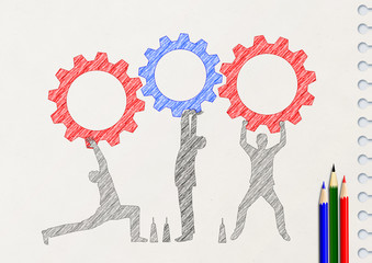 チーム　チームワーク