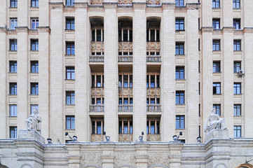 Fototapeta premium Stalinist Apartment Building - Moscow, Russia