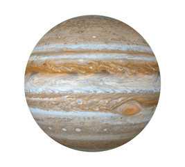 Naklejka premium Planet Jupiter Isolated (elementy tego zdjęcia dostarczone przez NASA)