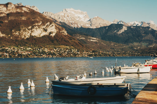 Lake Annecy in early spring, Haute-Savoie, France