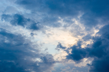 landscape with dramatic light