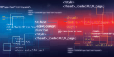 Programming code abstract technology background