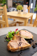 Pate toast view