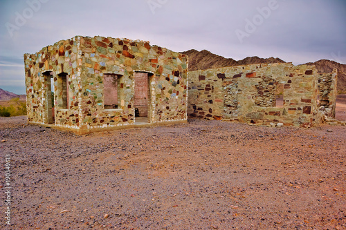 Rock Cabin Of Joseph Cone Quartzsite Arizona America Usa