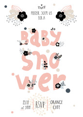 Set of perfect vector card templates. Ideal for baby shower, mothers day, valentines day, birthday cards, invitations, prints, scrapbook