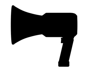 Silhouette eines Megafons