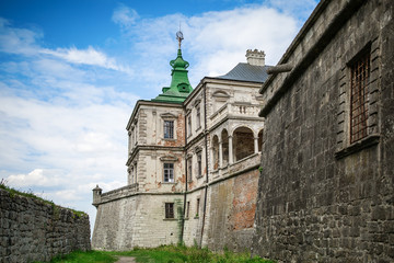 Fototapeta na wymiar Medieval Pidhirtsi Castle , Pidhirtsi village, Lviv region, Ukraine