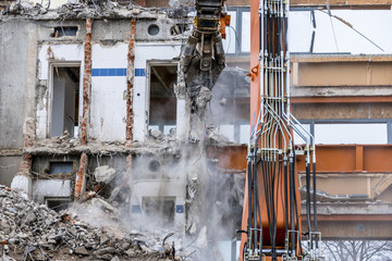 demolition of an office building