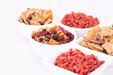 Dried fruits and berries