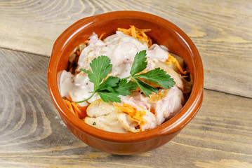 fish with vegetables