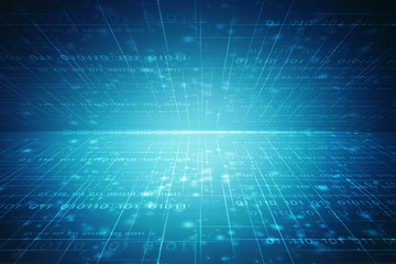 

2d illustration technology background