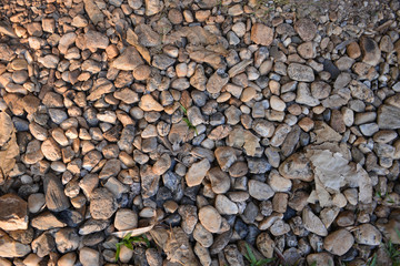 Nature background from the sea pebbles stones