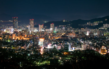 Fototapeta na wymiar 広島市の夜景