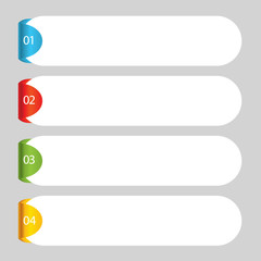 Obraz premium Abstract info graphics number options template. 