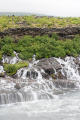 Obraz premium Hraunfossar waterfall