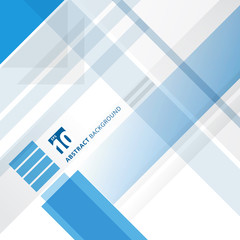 Abstract blue and white technology geometric shape corporate design background