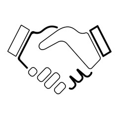 Naklejka premium Icon - Vertragsabschluss