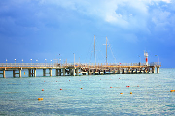 The beacon on a pier