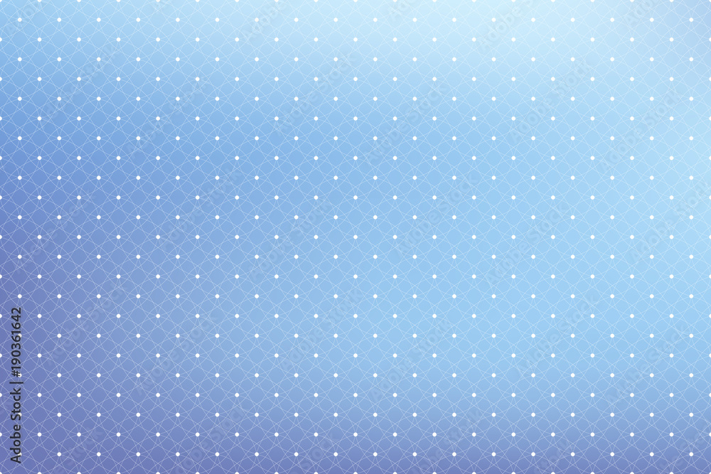 Poster Geometric pattern with connected lines and dots. Graphic background connectivity. Modern stylish polygonal backdrop communication compounds for your design. Lines plexus. Vector illustration.