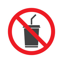 No drink sign