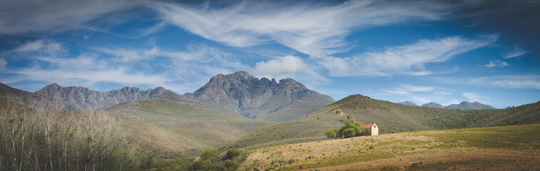 Beautiful landscape image from the little Karoo region close to Uniondale in the Garden Route of...