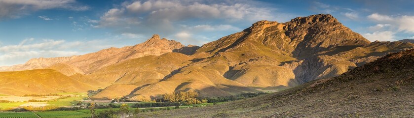 Aerial view over the small town of Ladysmith in the Western Cape of South Africa