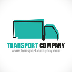 logo camion transporteur logistique France turquoise